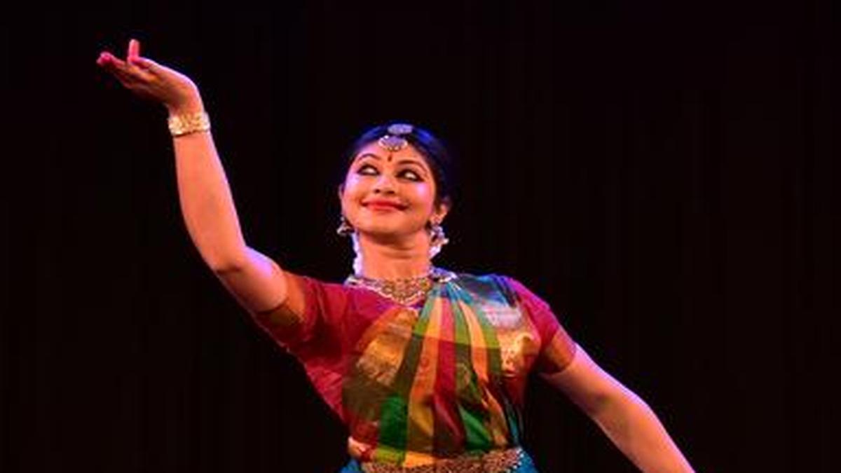 Dakshina performing on stage
